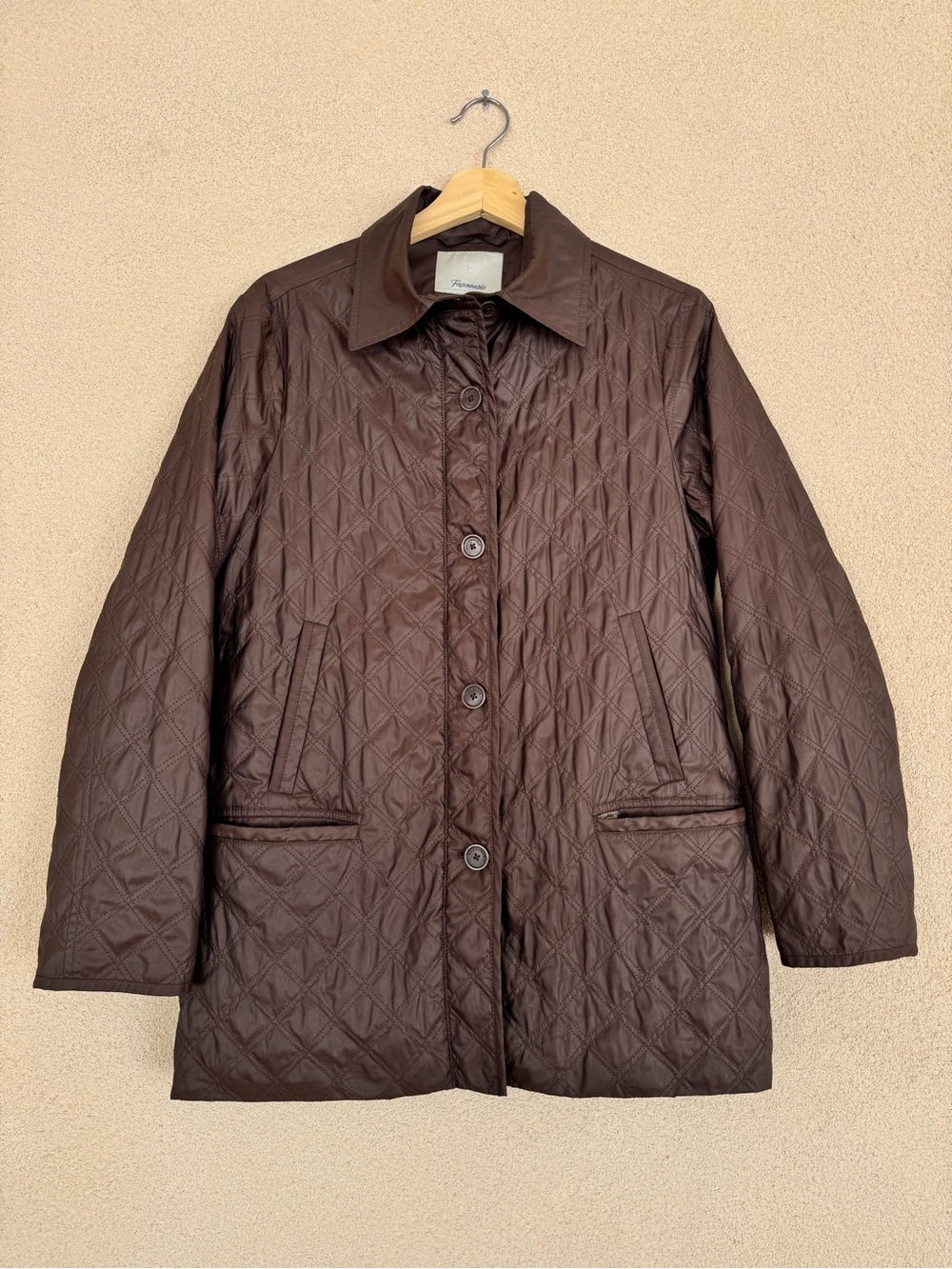 VTG Façonnable quilted Equestrian Barn Jacket Sz S